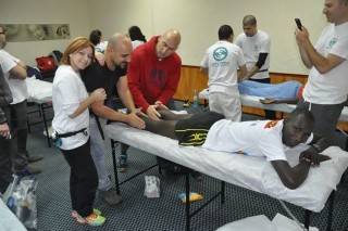 למרות הקור- מתנדבים במרתון טבריה!